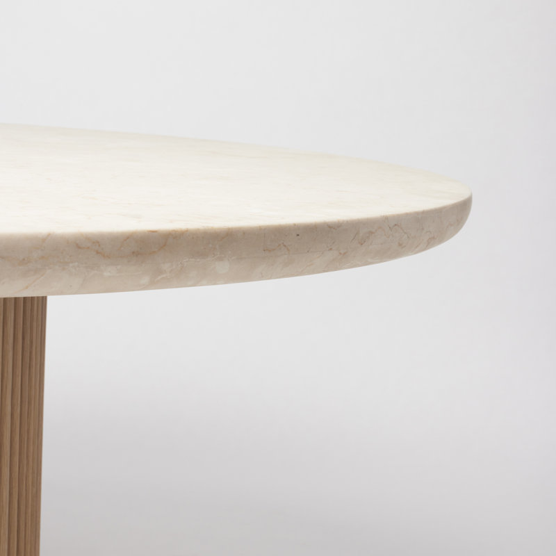 Table de salle à manger Laurel, Selle de cuir, H 30 po x L 60 po x l 60 po, Honey