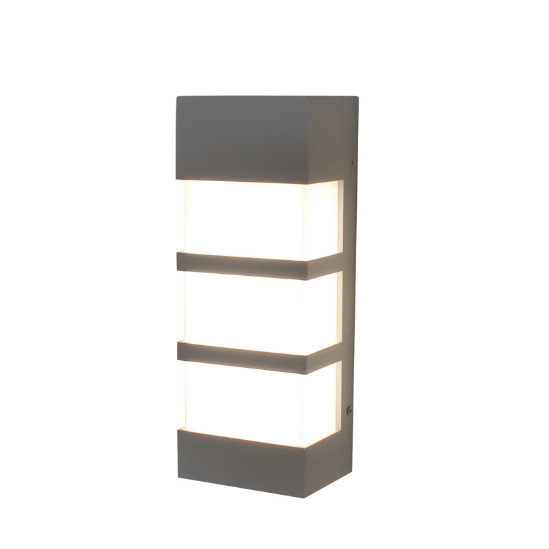 Lumière pour cloison d'extérieur Lower Hazel, Gris