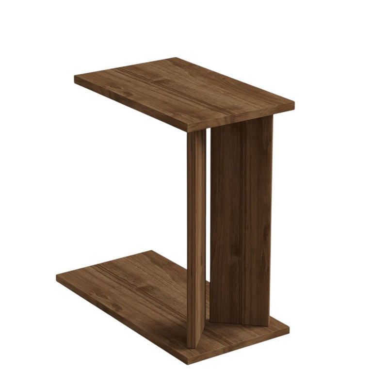 Table d'appoint moderne 19,7 po x 19,1 po x 15,7 po | 100% panneau de particules enduit de mélamine, épaisseur: 0,7 pouce | Conception élégante et fonctionnelle pour le salon ou la chambre à coucher, durable et facile à nettoyer