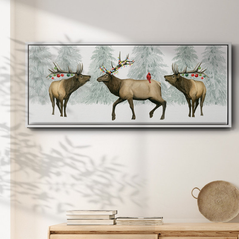 Festive Forest Collection D- Framed Canvas