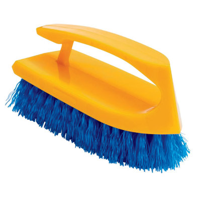 Brosse à récurer à poignée en fer Rubbermaid FG648200COBLT, 6 po
