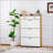 Narrow Shoe Storage Cabinet With 3 Hidden Flip Drawers & 2 Storage Drawers, Ideal For Entryway And Hallway Organization-567257196