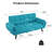 Space-Saving Convertible Futon Sofa Bed, Tufted Upholstered Sleeper Couch for Small Space & Guest Room-1143829592