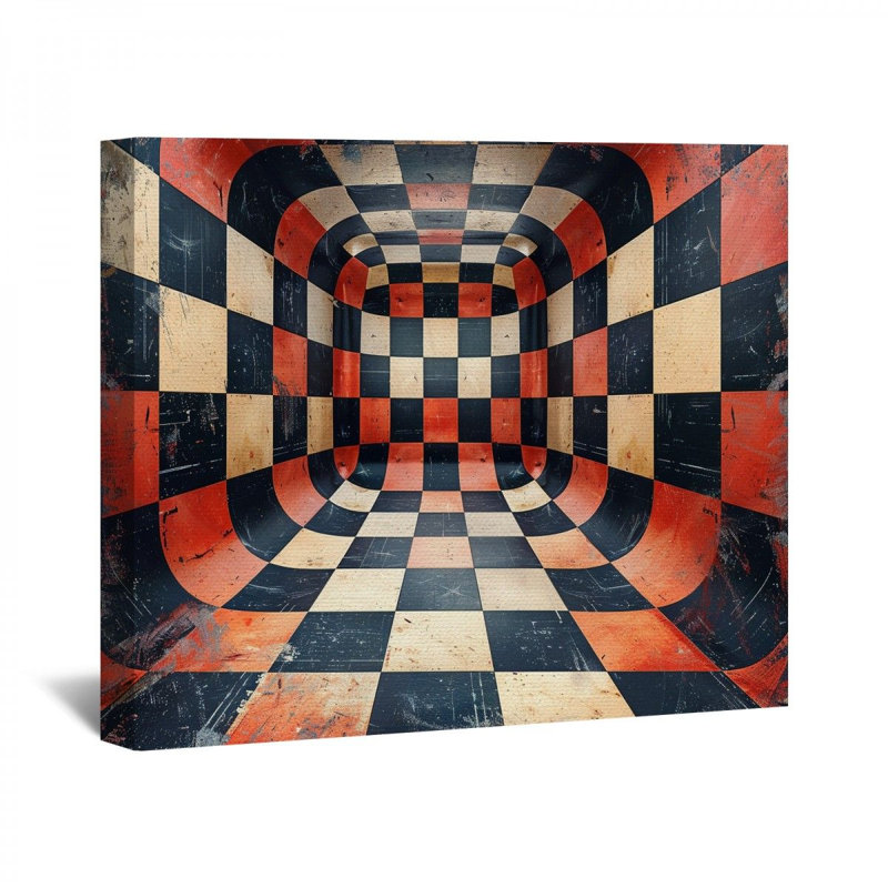 " Optical Illusion ", 11" H x 14" W x 3" D