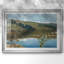 Paysage de lac avec des fleurs blanches - Inconnu (monogramme EK / AKK) - reproduction encadrée avec passe-partout et verre - 1899-499945916-499945922-499945923