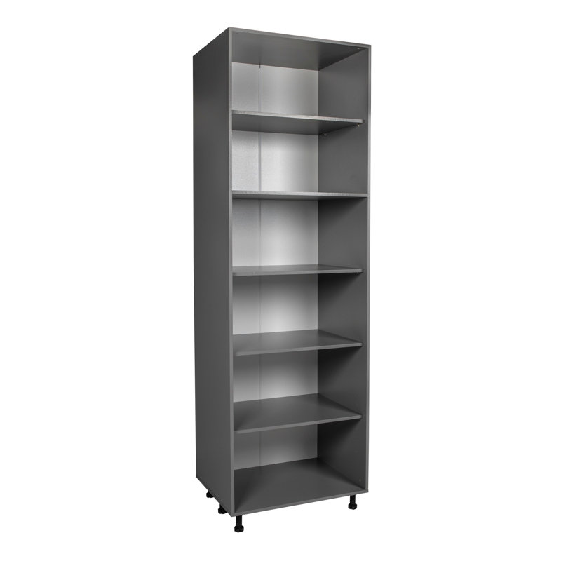 Open Particleboard Standard Pantry/Tall Cabinet Ready-to-Assemble, 96" H x 36" W, Gray