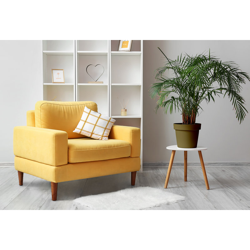 Autumn Gold Geometric Down-Filled Square Throw Pillow