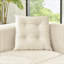 Fauteuil Brucker simple en velours capitonné avec coussins et pieds en métal-1457995073
