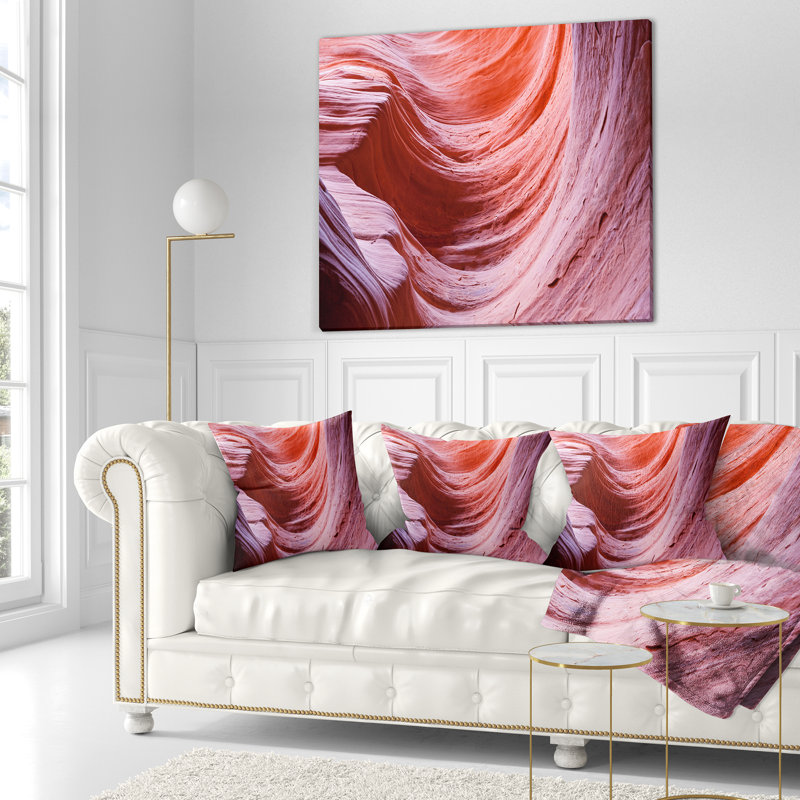 Coussin mural Schafer Landscape Antelope Canyon, 16 po x 1 po, Coussin décoratif
