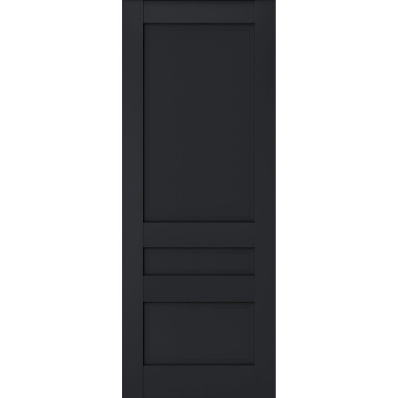 Porte de grange en bois à panneaux Veregio, 79,5 po x 17 po, Antracite