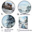 Minimalisme, paysage d'hiver au bord du lac III, sur toile-97073054-134186187