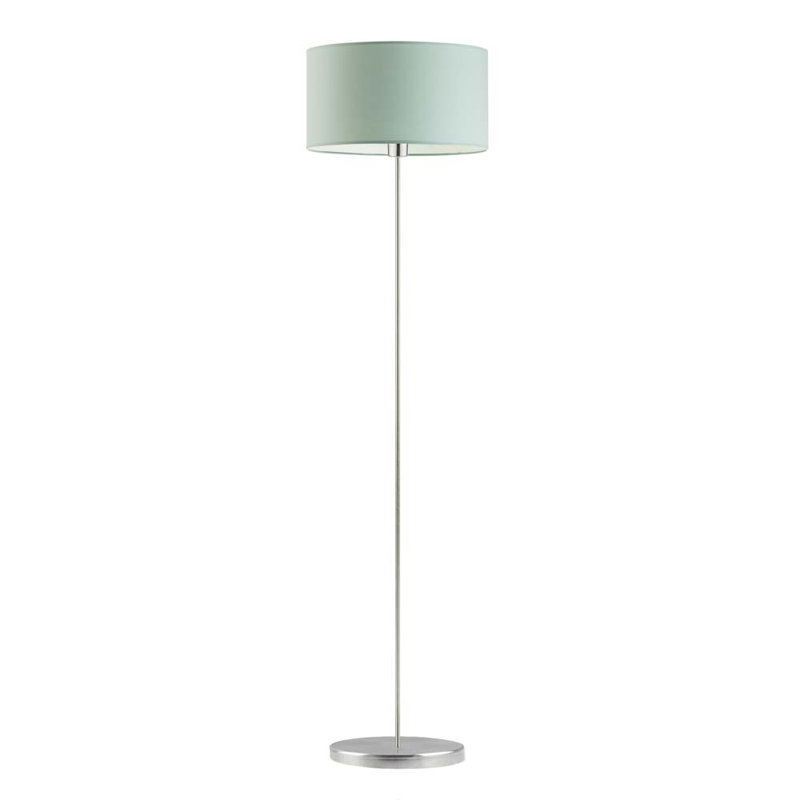 Askel 156cm Traditional Floor Lamp, Brushed Steel, Mint