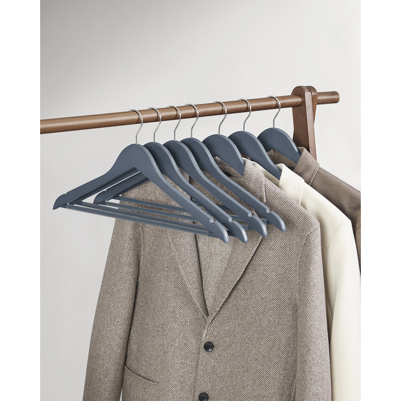 Griet Solid Wood Standard Hanger, Grey, 10