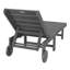 Chaise longue inclinable avec table d'appoint Haley (1 chaise et 1 table)-877681303