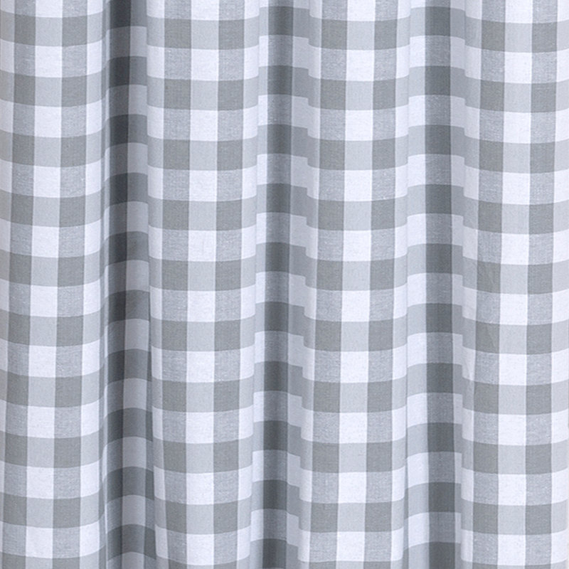 Haylee Semi Sheer Single Curtain Panel, 42" W x 84" L, Gray