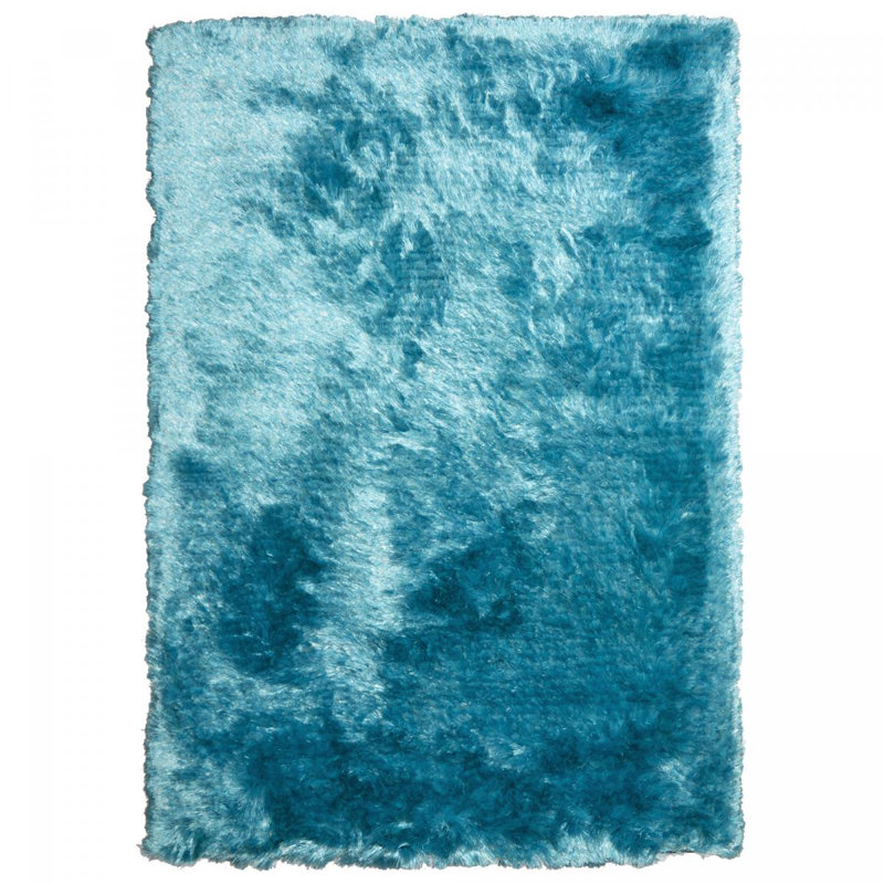 Moraal Handmade Shag Blue Rug, Rectangle 240 x 340cm