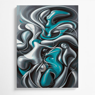 Art mural abstrait sur toile 45