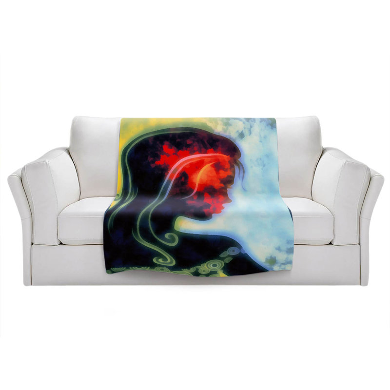 Hand Woven Throw Blanket, 68" x 80"