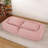 Upholstered  Dog Bed For Adults And Pets, Foldable Lazy Sofa Bed With 5 Adjustable Position, Includes 2 Soft Pillows For Bedroom, Living Room, Reading Corner(Pink)-1643986427