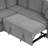 Convertible Pull-out Sofa Bed U-shaped Sectional for Living Room, with USB Charging and Cup Holders-1382877173