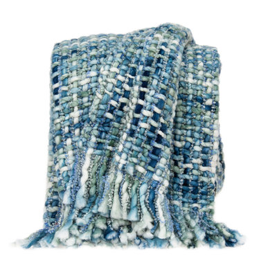 Parkland Collection Mia Transitional Multicolored Handloomed 52" X 67" Acrylic Blend Throw Blanket