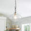 Luminaire suspendu en verre ondulé 1 lumière-107381851