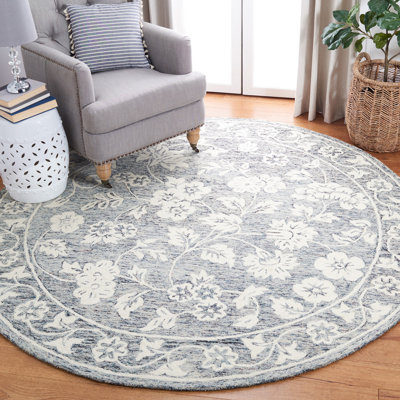Conaway Hand Tufted Wool Floral Rug