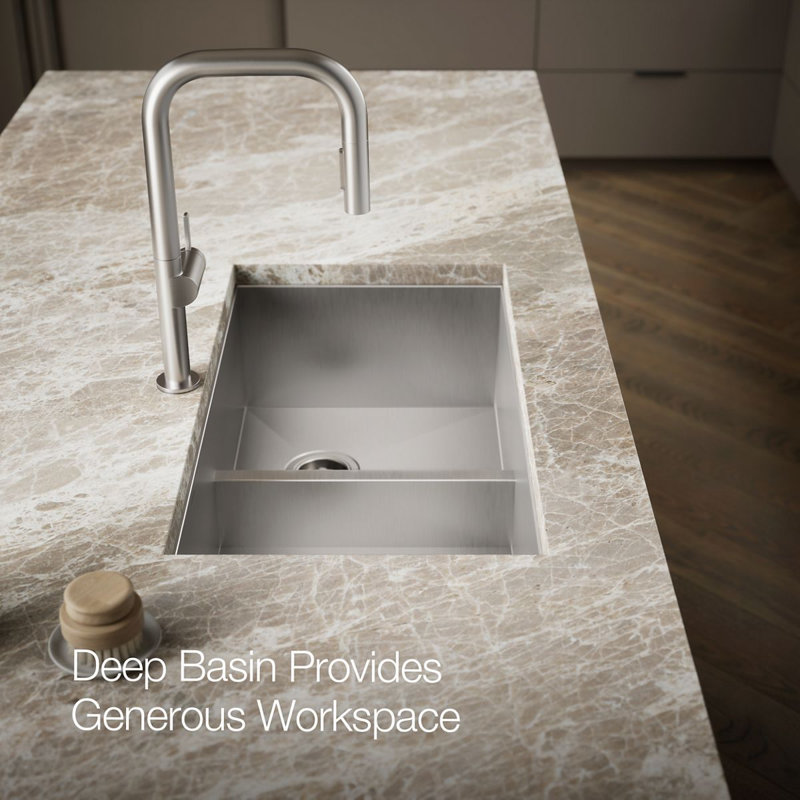 Vault™ 33" L x 22" W Drop-in Kitchen Sink, 3 Hole