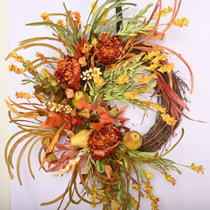 Fall and Thanksgiving Deco Mesh Wreath - Kelly Lynn's Sweets and