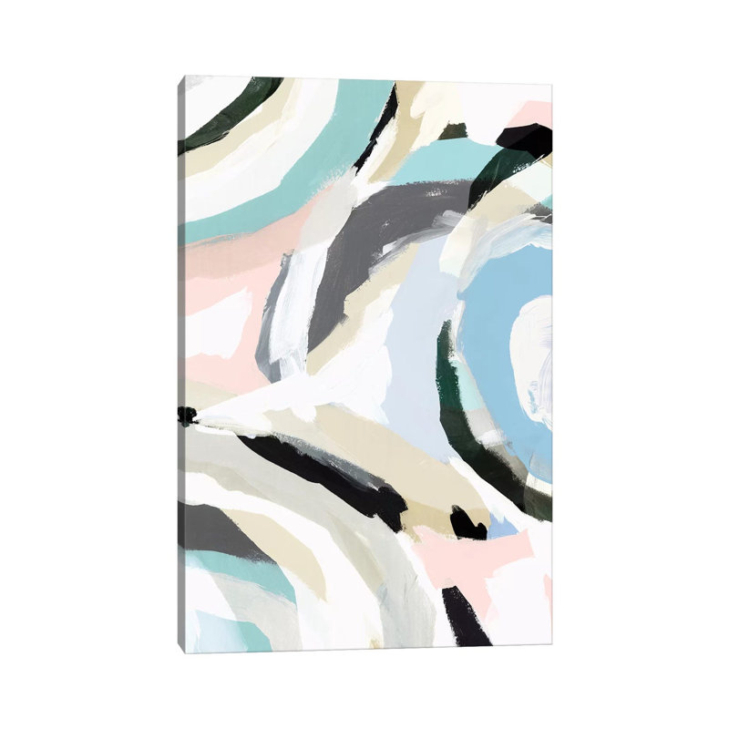 Blue Galore II 1 Piece Wall Art on Canvas, 101.6 cm H x 66.04 cm W x 1.91 cm D, Wrapped Canvas
