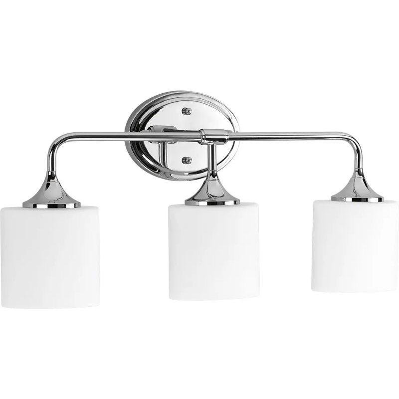 Éclairage de meuble-lavabo en chrome poli 3 lumières Feissal