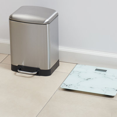 Seema Plastic Touch Top Waste Basket