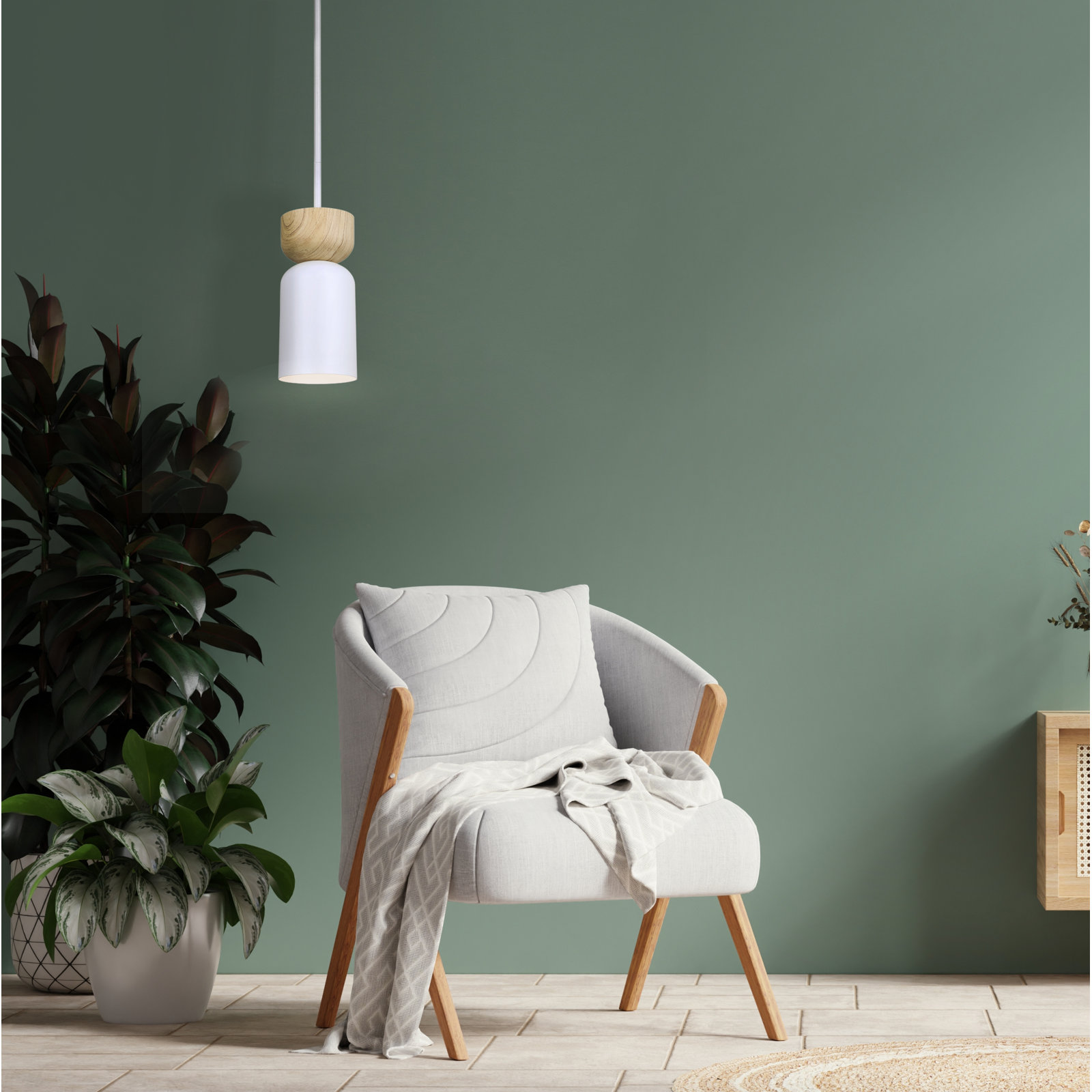 Kirshe Single Light Metal Pendant