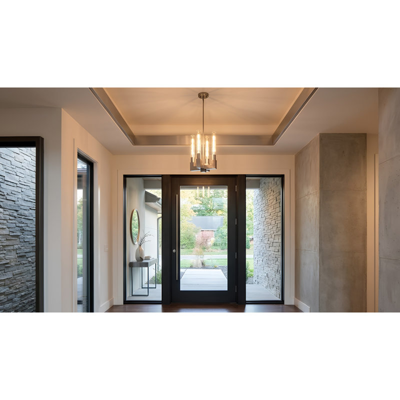 4 - Light LED Kitchen Island Pendant, Brushed Nickel