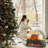  Electric fireplace log heater with remote control, realistic ember bed, adjustable brightness, temperature, speed, and sound effects.