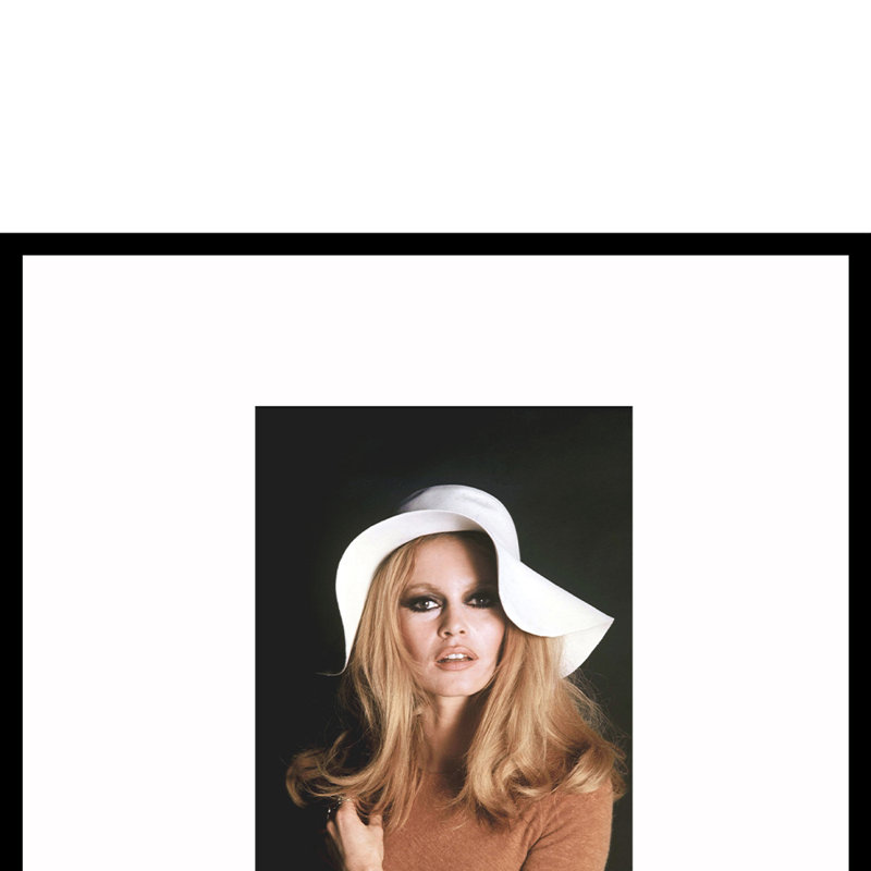 Brigitte Bardot, reproduction d'art encadrée