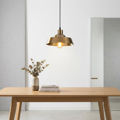 Hanson Industrial Metal Dome Pendant