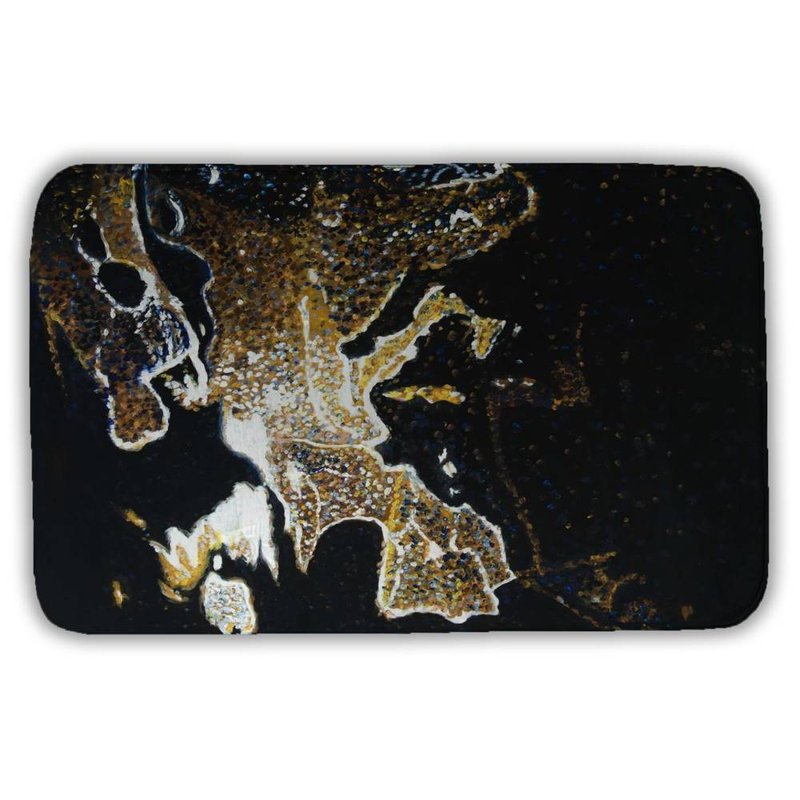 european continent Bath Mat with Non-Slip Backing - Quick Dry Memory Foam Bathroom Rug - Absorbent - Modern Plush Spa-Style - Machine Washable