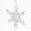 Ensemble de 6 décorations de flocons de neige en fer avec finition vieillie-555483157