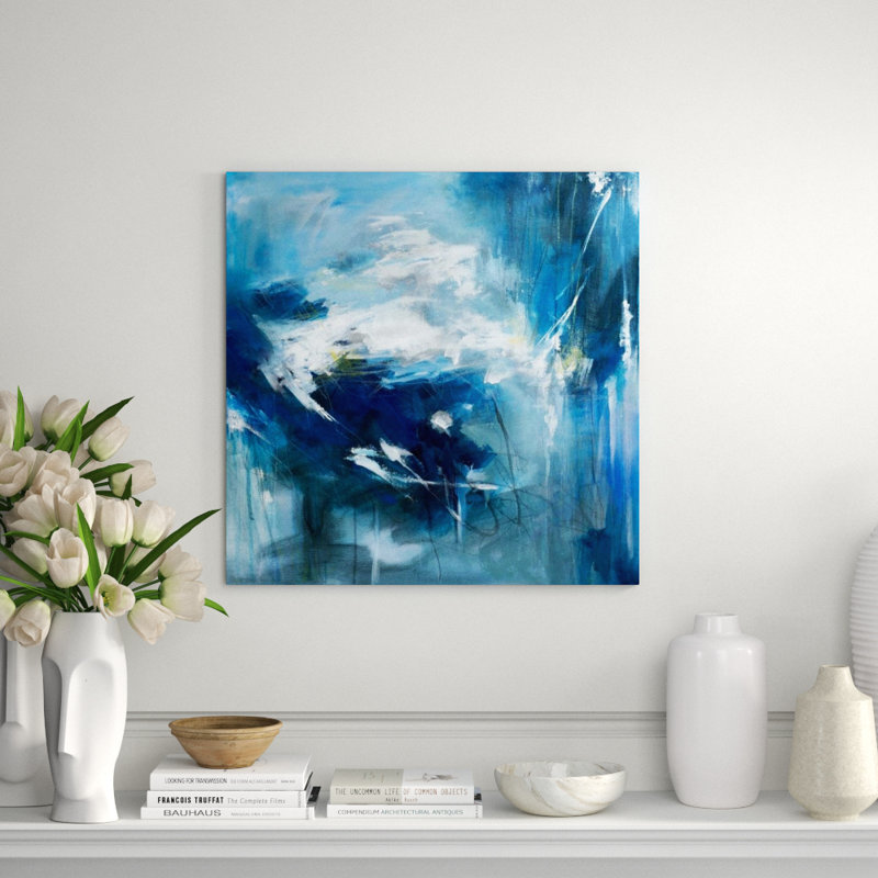 Fog Down II Painting by Janice Sadler, 36" H x 36" W, Image Knife Gel