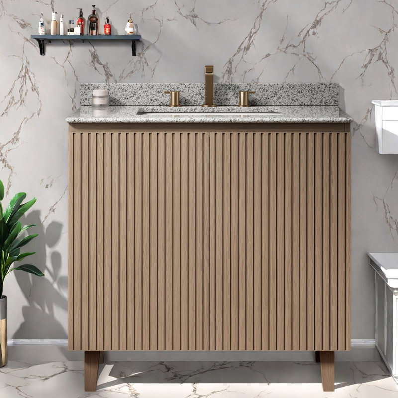 Freestanding Standard With Granite Top, 35.83