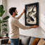 Carp in Motion Japandi - Framed Print-1999420660-1999420667