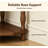 Corner Shelf, 5-Tier Corner Bookshelf, Storage Bookcase, Steel Frame Display Stand for Living Room, Bedroom-137637720