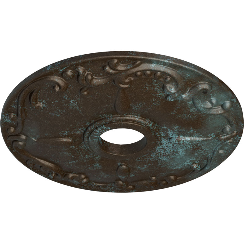 Kent Ceiling Medallion, Bronze Blue Patina