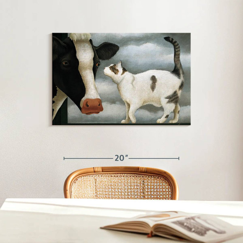 Cat And Cow, 16" H x 24" W