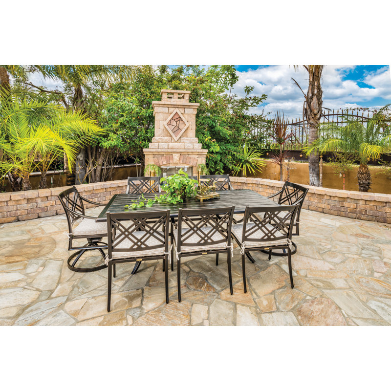 Edge Patio Dining Armchair with Cushion, Midnight Gold