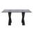 Austie Glass Top Metal Base Dining Table