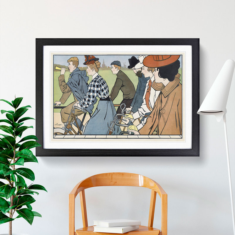 Hammers Bicycles by Johann Georg Van Caspel - Picture Frame Painting, Black Framed, 27cm H x 36cm W x 2cm D