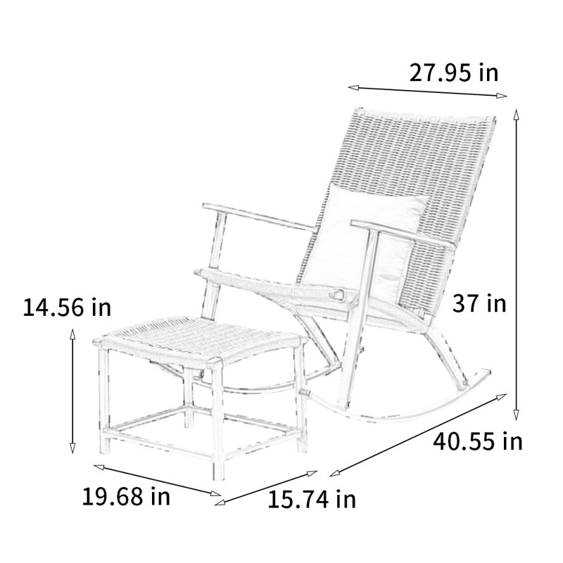 Chaise berçante durable de haute qualité