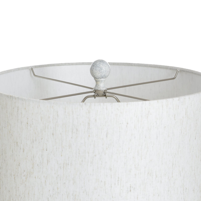 Lampe de table Aimee - abat-jour avoine clair, Bronze Soyala